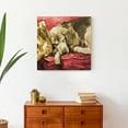 thumbnail image 4 of Creative Products Painted Golden Retriever Couch 3 20 x 20 Canvas Wall Art, 4 of 5