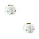 thumbnail image 1 of Monstrate Altavoz Tarjeta TF Radio 5.0 Compatible con Bluetooth Inalámbrico 800mAh RGB Mini Caja de sonido Interior Casa Oficina Reproductor de blanco 2Conjunto, 1 of 6