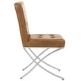 thumbnail image 4 of Safavieh Walsh Modern Glam X-Legs Tufted Side Chair, 4 of 13