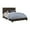 Brown, variant on Leather Upholstered Full Size Platform Bed in Gray
