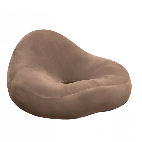 XIBUFE Donut Sitting Pillow for Pressure Relief, Breathable Seat Cushion for Office Chair & Car, Postpartum Coccyx Support Ring, Soft Polyester Cushion for Tailbone Comfort, Brown 15.7 Inch