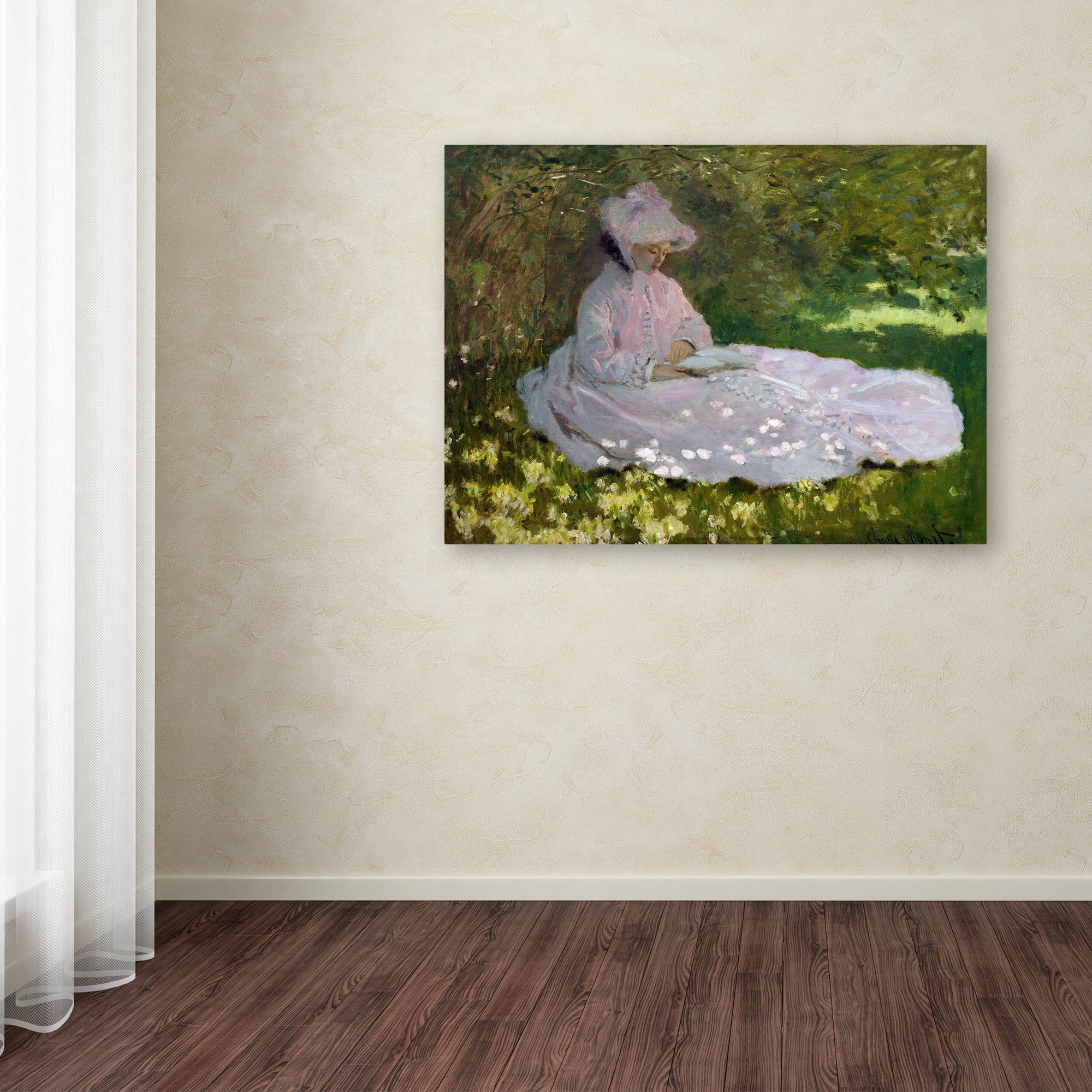 Monet 'Springtime' Canvas Art