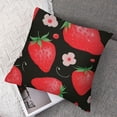 thumbnail image 7 of BANET Throw Pillow Covers for Couch Sofa Bed, Set of 2 Strawber Decorative Pillows Cushion Covers, Cute Summer Fruit Pillow Inserts Not Included 20x20in, 7 of 7