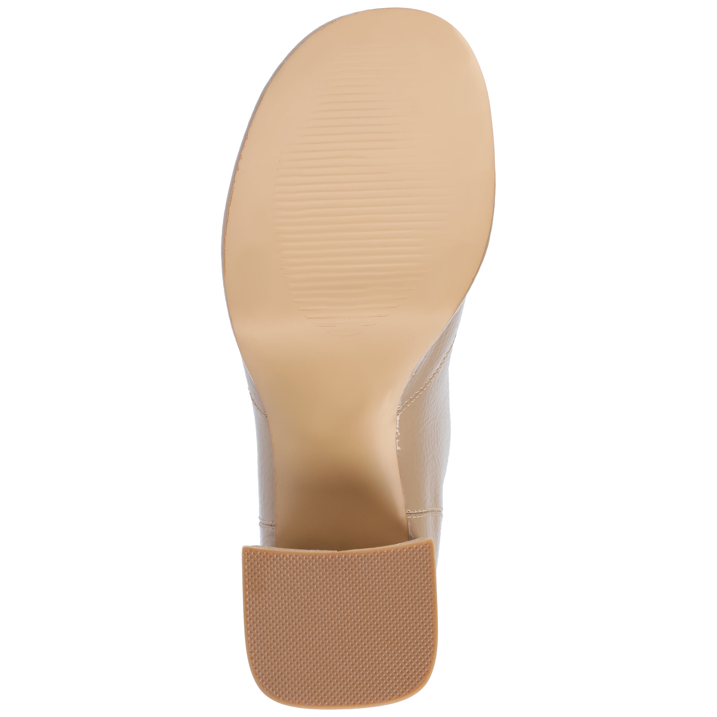 Journee Womens Aylani Crinkle Patent Vegan Leather Platform Booties