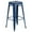 Antique Blue, variant on Flash Furniture Kai Commercial Grade 30" High Backless Distressed Kelly Blue-Teal Metal Indoor-Outdoor Barstool
