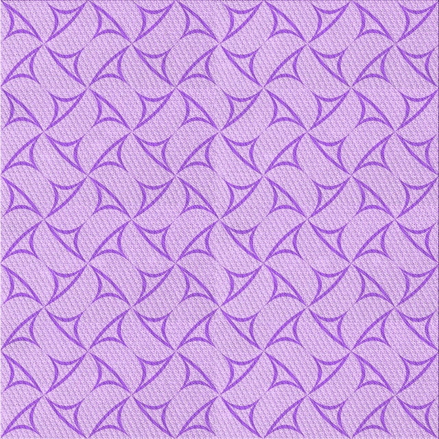 Ahgly Company Machine Washable Indoor Square Transitional Heliotrope Purple Area Rugs, 4' Square
