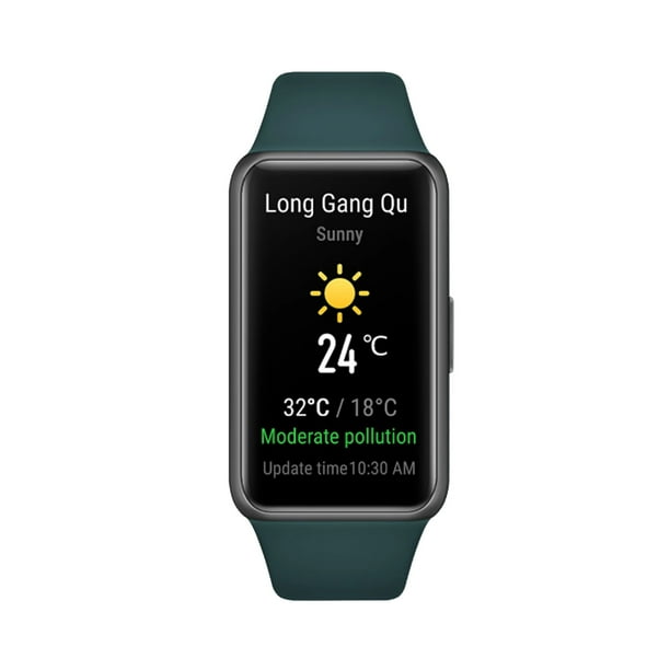 Huawei Pulsera Inteligente Huawei Band 6 FRA-B19: Pantalla AMOLED 1.47", Monitoreo de Ritmo Cardíaco, Sueño y Ciclo Menstrual, 96 Modos Deportivos, 2 Semanas de Batería, Resistente al Agua hasta 50m,