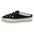 thumbnail image 1 of Heiheiup New Pearl Rhinestone Wrapped Half Slippers With Thick Soles That Increase Versatility For External Wear, 1 of 8