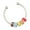 Multicolor B, variant on Open Ring Adjustable Fine Workmanship Anxiety Relief with Enamel Bead Opening Decoration Accessory Unisex Stacking Spinning Ring for Daily Wear