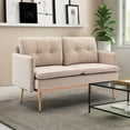 thumbnail image 2 of Powerdelux Loveseat, Beige and Rose Golden, 2 of 8