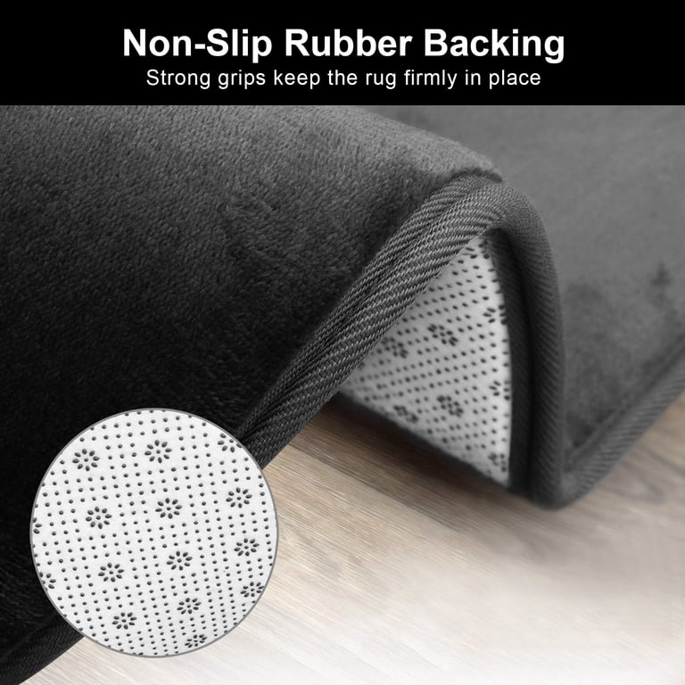 Semfri 3-Piece Memory Foam Bathroom Rug Set photo 4