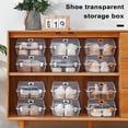 thumbnail image 3 of Mosey Shoe Storage Box Protect Ventilation Holes Design Transparent Space-saving Plastic Organizer Box for Home, 3 of 8