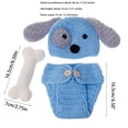 thumbnail image 7 of Lovely Newborn Boys Girls Baby Photo Shoot Props Outfits Bones Pants Kit, 7 of 7