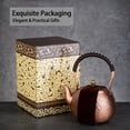 thumbnail image 5 of Copper Tea Kettle for Stovetop: Handmade Solid Copper Pot without Coating, Extra Thick Stove Top Tea Kettle Teapot, Hammered Teapot for Stovetop (1200ML), 5 of 6