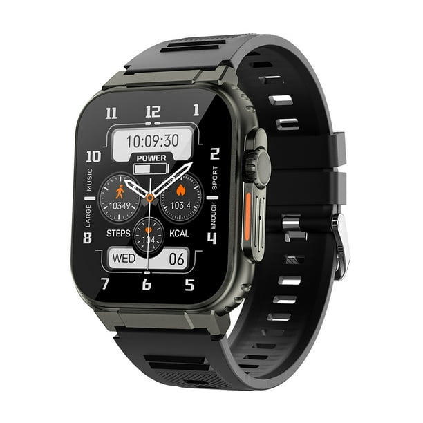 Smart Watch 2.0inch Fitness Smartwatch Llamada compatible con Bluetooth (Negro) Sywqhk Para estrenar