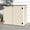 khaki, variant on UFORIC Outdoor Storage Shed, 25 Cu.ft without Shelving, Garden Tool Poolside, Horizontal, Dark Gray Black