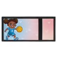 thumbnail image 4 of Psesaysky Polyester Fabric Toddler Wallet with Magic Sticker Zipper Closure, Basketball Trifold Pouch for Outdoor Sports, 4 of 7