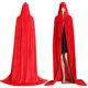 thumbnail image 5 of Inteprter Capa con capucha de terciopelo para boda de Halloween, disfraces de , túnica Wicca Kits de decoración para fiestas rojo S, 5 of 5