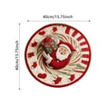 thumbnail image 3 of Christmas 3D Rug with Santa Claus Design – Festive Round Quilted Rug for Home Decor, Holiday Gifts, and Party Settings, 3 of 4