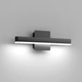 thumbnail image 1 of TWCE - 40cm L&aacute;mpara LED de tocador, 8W 6000K Aplique de ba&ntilde;o, l&aacute;mparas negro modernas para ba&ntilde;o para gabinetes Tocador, 1 of 7