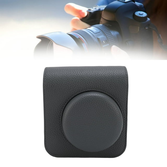 Protective Case for Mini41 Camera, PU Leather Magnetic Closure Instant Camera Bag with Detachable Shoulder Strap, Storage Pouch for Photos