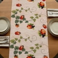 thumbnail image 5 of Table Runners 70 Inches Long Dress Scarves, Ladybugs Eucalyptus Leaves Farmhouse Coffee/Dining/Kitchen Table Decor, Holiday Table Runner, Spring Botanical Vintage 13x70 Inch, 5 of 9