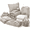 Linen, variant on Virtu Back to College Dorm Room Essentials, Twin XL Comforter Sets, Dorm Bedding, Twin Xl Bed In a Bag with All Dorm Accessories and Bedding, Linen
