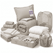 Nestl Back to College Dorm Room Essentials, Twin XL Comforter Sets, Dorm Bedding, Twin Xl Bed In a Bag with All Dorm Accessories and Bedding, Linen