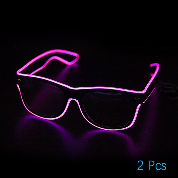 Gafas Led Eye-Friendly El Wire Gafas Led Gafas Rave Llamativas Gafas Con Luz Led Alimentadas Por Bater铆a