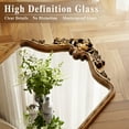 thumbnail image 5 of Easy4Home 71"x32" Arched Full-Length Floor Mirror, Luxurious Vintage Design with Ornate Carving, Antique Gold, 5 of 6