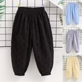 thumbnail image 5 of Atogsazn Little Boys Sweatpants Kids Casual Cotton Athletic Spring Fall Pants Fashiong Clothes 01-Black 2-3 Years, 5 of 5