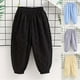 thumbnail image 5 of Odeerbi 2-10 Años Niños Niñas Pantalones de Chándal de Algodón Workout Athletic Sports Jogger Pantalones Color Sólido Elástico Cintura Tobillo Joggers, 5 of 5