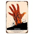 thumbnail image 3 of Letrero de metal retro de Halloween con temática de película de terror, pintura de hierro desgastada, letreros de hojalata, arte de pared, cueva de hombre, cine, club, decoración del hogar, 3 of 5