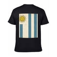 thumbnail image 6 of T-shirt Flag Of Uruguay Soft Cotton Adult Heat-Transfer Graphic T-Shirt - 180g Breathable Fabric, Unisex Summer Casual Wear with Durable Heat-Printed Design, 6 of 10