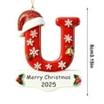 thumbnail image 3 of Personalized Initial Christmas Ornaments 2025 - Custom Ornaments with Name, Personalized A-Z Letter Ornament, 3D Resin Name Ornament for Christmas Tree, Xmas Gifts for Family Kids Friends, 3 of 9