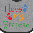 thumbnail image 4 of Inktastic Grandad Grandkids Handprints Boys or Girls Baby Bib, 4 of 4