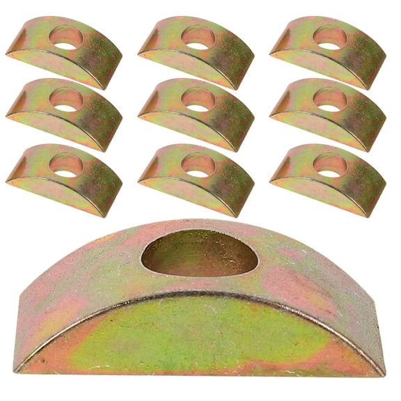 Masteelf 20pcs Half Moon Furniture Nut Washers Metal Half Moon Washers For Connecting Furniture Metal Half Moon Washer Nuts Spacer Washer (M8)