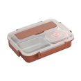 thumbnail image 1 of Bewildely Fiambrera Caja de alimentos a prueba de fugas de acero inoxidable Contenedor de almacenamiento de comidas con aislamiento térmico, Verde, L Suministros térmicos marrón METRO Bewildely HA006687-04, 1 of 1