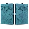 thumbnail image 2 of FJLBDE Case for 7 inch Kindle Paperwhite 12th Generation 2024 with Stand, Card Slot, Auto Wake/Sleep, Embossed Flower PU Leather Folio Magnetic Cover with Pen Holder, Green, 2 of 7