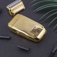 thumbnail image 2 of LEEYNEER Mini Foil Shaver for Men Barber  Double Electric Foil Trimmer  Professional Electric Razor  Close Shaver  Cordless Rechargeable with USB  Gold, 2 of 6