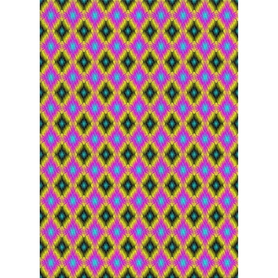 Ahgly Company Indoor Rectangle Patterned Copper Green Abstract Area Rugs, 2' x 4'