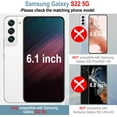 thumbnail image 2 of [3+2 Pack] For Galaxy S22 Screen Protector & Camera Lens Protector for Samsung Galaxy S22 5G, 6.1 Inch, 7H Hybrid, 2 of 5