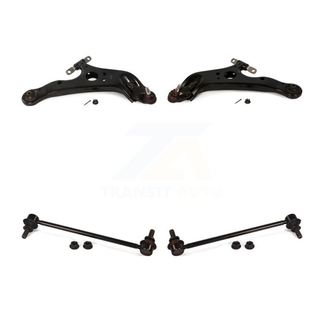TOR Front Suspension Control Arm and Ball Joint Assembly Stabilizer Bar Link Kit for Car 2011-2020 Toyota Sienna - Left Right Side (Driver Passenger) KTR-100157