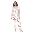 thumbnail image 2 of Cherry Flowers Blossom Adult Unisex Onesie Pajamas Slim Fit One Piece Suit Pjs Sleepwear Pajama Jumpsuit, 2 of 8