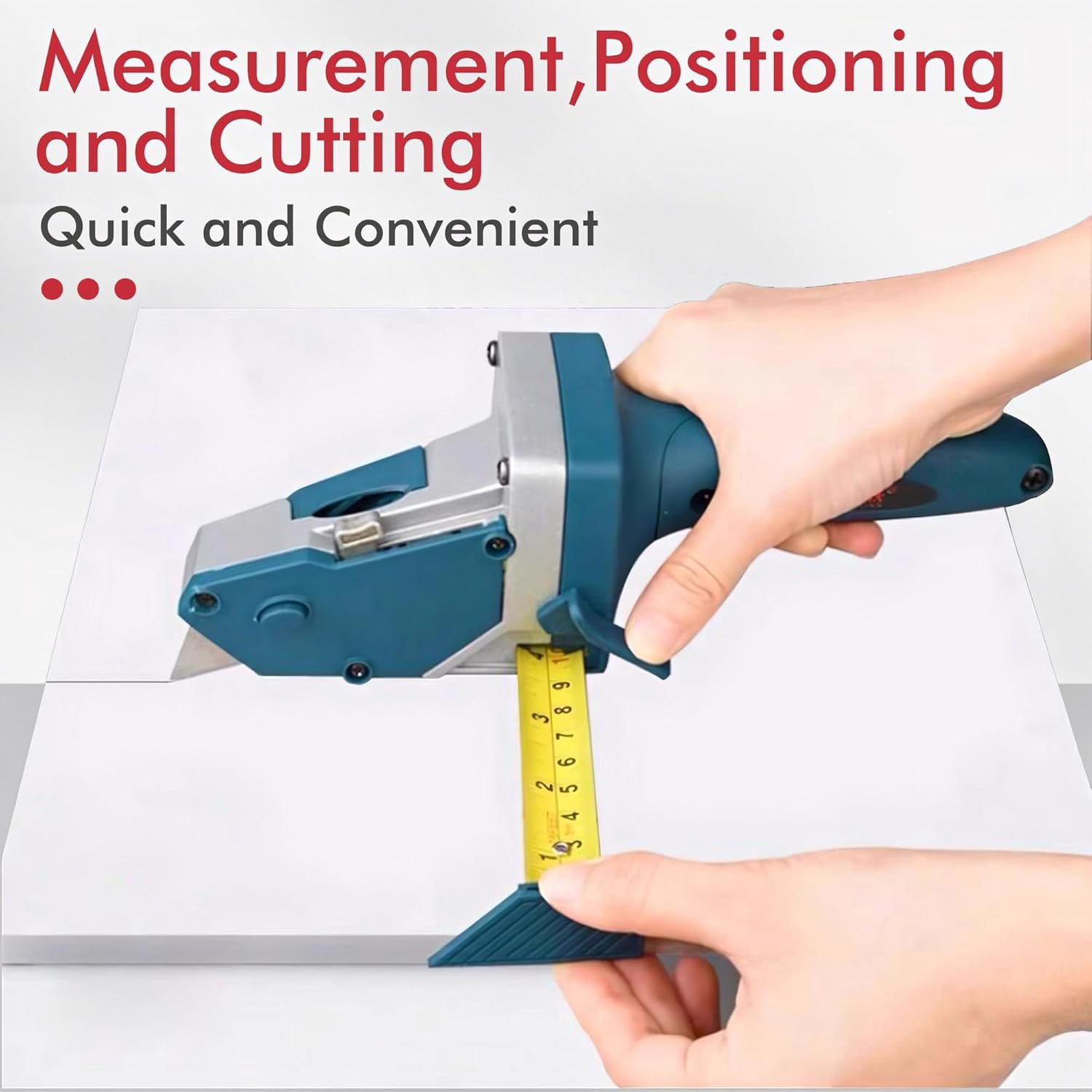 Glass Tile Drywall Cutter Tool:Cardboard Cutting Tools,Vinyl Plank Cutter with 5 Blades and 1 Pencil,Manual Cutter Tools Suitable for Gypsum Board, Foam Board, Kt Board and Plywood