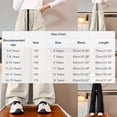 thumbnail image 3 of Crunowin Boys and Girls Sport Pants Solid Color Wide Leg Sporty Straight Casual Side Pockets Loose Trendy Pants Beige Size 5T, 3 of 5