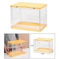 thumbnail image 4 of Stackable Transparent 3-Layer Action Figure Display Case Dustproof Acrylic for Yellow, 4 of 8