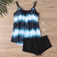 thumbnail image 4 of Qingpeng Plus Size Womens Two Piece Tankini Swimsuit Set Bathing Halter，Printed Top and High Waisted Boyshorts Bathing Suit, 4 of 6