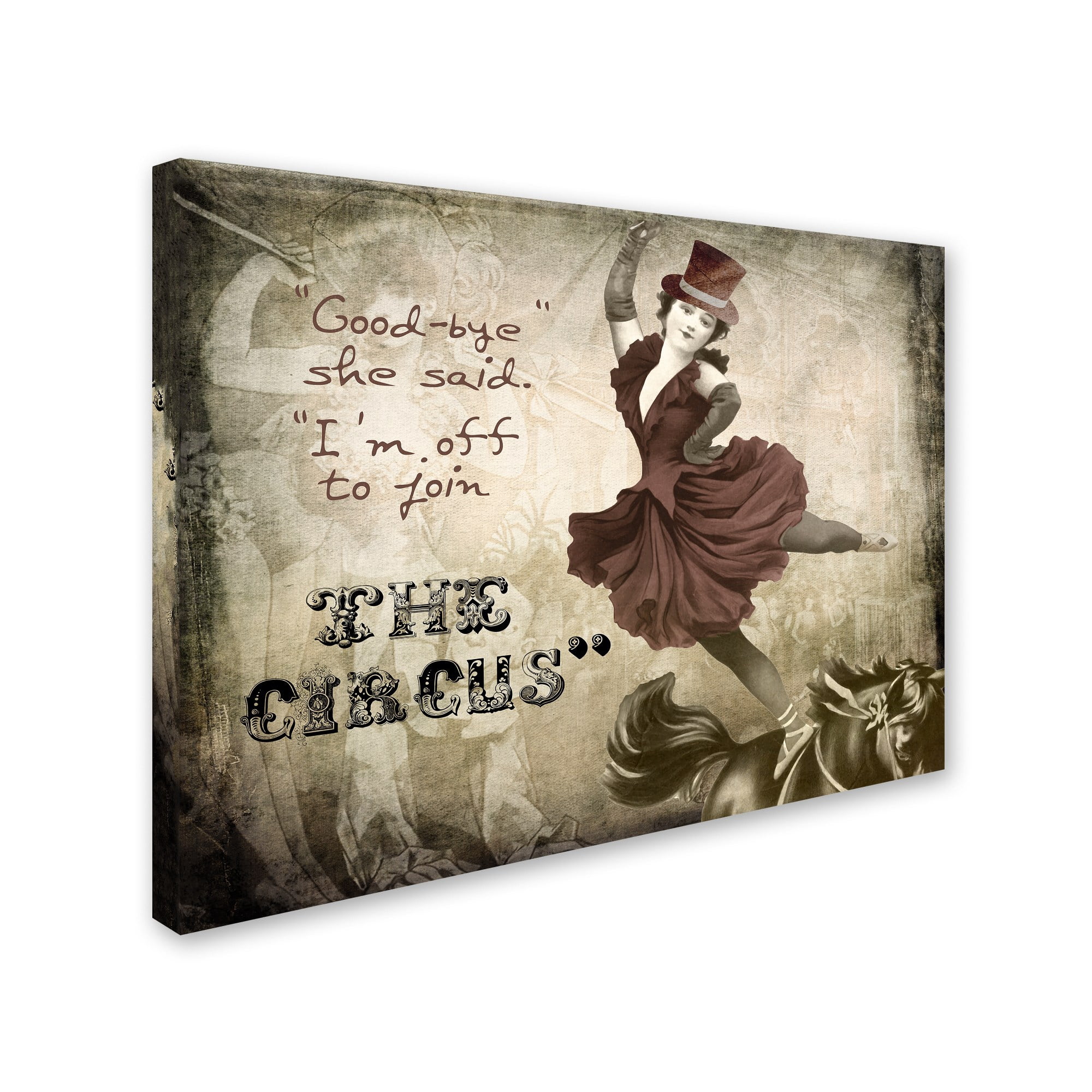 Trademark Fine Art "Join The Circus" Canvas Art by Color Bakery