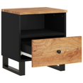 thumbnail image 3 of vidaXL Bedside Cabinet Solid Wood Acacia&Engineered Wood, 3 of 5